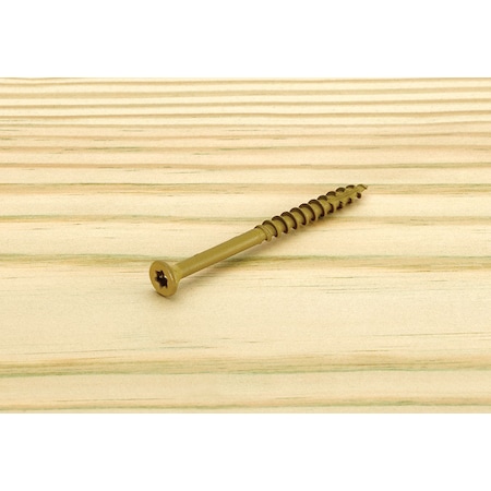 Starborn Deck Screw, #9 x 3 in, Carbon Steel, Flat Head, Torx Drive, 75 PK DT62L300